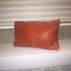 Brand New custom made leather clutch (made by me)